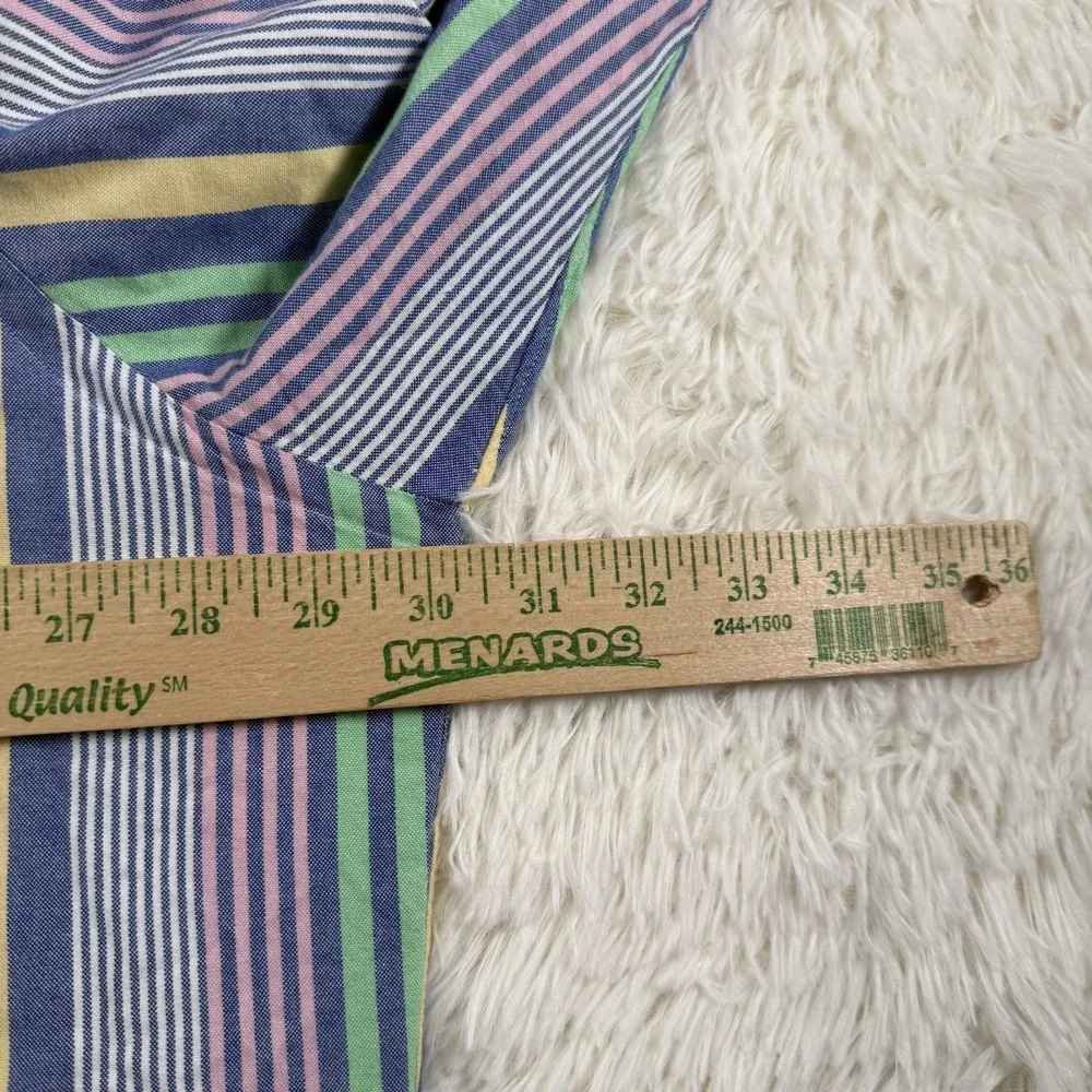 Polo Ralph Lauren Shirt Men XXLT Easter Pastel Colorblock‎ Vertical Stripe Pony
